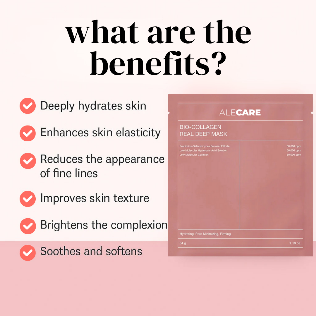 ALECARE BioCollagen Gel Mask | Instant Plump, Lasting Glow, Youthful Skin